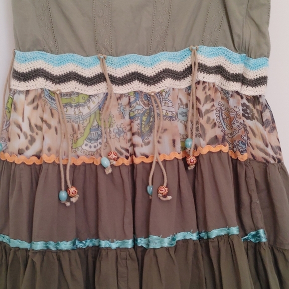 Vtg MISS ME Sz S Peasant Skirt Layered Midi Length 30" - Picture 2 of 9